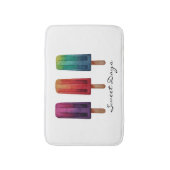 Waterverf Cute Popsiche Ice Creams Badmat (Voorkant Verticaal)