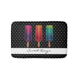 Waterverf Cute Popsiche Ice Creams Badmat