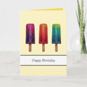 Waterverf Cute Popsiche Ice Creams Kaart (Voorkant)