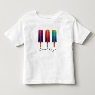Waterverf Cute Popsiche Ice Creams Kinder Shirts