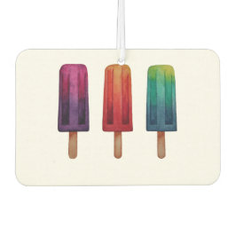 Waterverf Cute Popsiche Ice Creams Luchtverfrisser