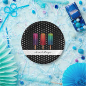 Waterverf Cute Popsiche Ice Creams Papieren Bordje (Feest)