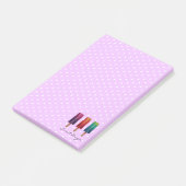 Waterverf Cute Popsiche Ice Creams Post-it® Notes (Schuin)