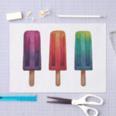 Waterverf Cute Popsiche Ice Creams Tissuepapier (Craft)