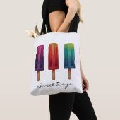 Waterverf Cute Popsiche Ice Creams Tote Bag (Dichtbij)