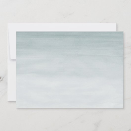 Waterverf Cute Safari Oerwoud Baby shower Kaart (Achterkant)