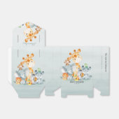 Waterverf Cute Safari Oerwoud Girl Baby shower Bedankdoosjes (Uitgevouwen)