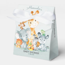 Waterverf Cute Safari Oerwoud Girl Baby shower Bedankdoosjes