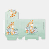 Waterverf Cute Safari Oerwoud Girl Birthday Bedankdoosjes (Uitgevouwen)