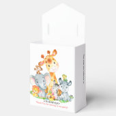 Waterverf Cute Safari Oerwoud Girl Birthday Bedankdoosjes (Geopend)