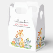 Waterverf Cute Safari Oerwouden Birthday Bedankdoosjes (Geopend)