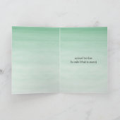 Waterverf Cute Safari Oerwouden Birthday Kaart (Binnen)