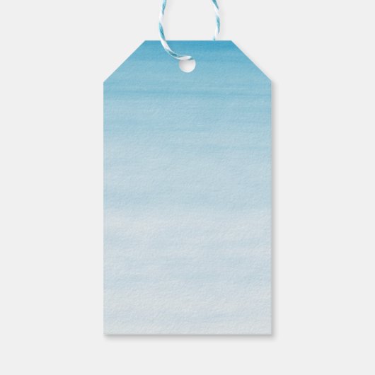 Waterverf Cute Safari Oerwouden Hartelijk dank Cadeaulabel (Achterkant)