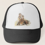 Waterverf Cute Seal Animal Family Art Trucker Pet (Voorkant)