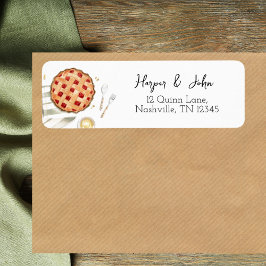 Waterverf Cutie Pie Baking Retouradres Etiket