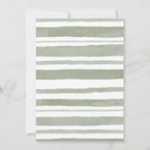 Waterverf Cutie Pie Bakken Baby shower Dank u Bedankkaart (Achterkant)