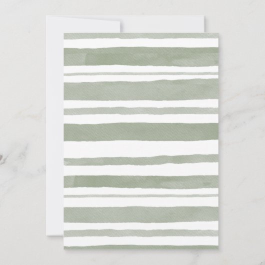 Waterverf Cutie Pie Bakken Baby shower Dank u Bedankkaart (Achterkant)