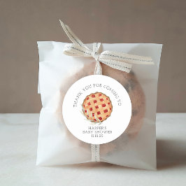 Waterverf Cutie Pie Bakken Dank u Ronde Sticker