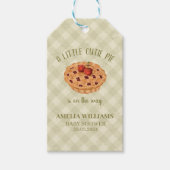 Waterverf Cutie Pie Herfst Baby shower Cadeaulabel (Voorkant)