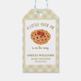 Waterverf Cutie Pie Herfst Baby shower Cadeaulabel