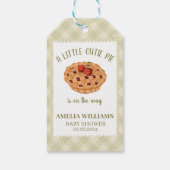 Waterverf Cutie Pie Herfst Baby shower Cadeaulabel (Achterkant)