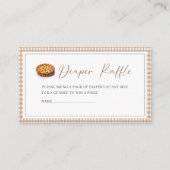 Waterverf Cutie Pie is op weg naar het baby shower Informatiekaartje (Voorkant)