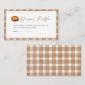 Waterverf Cutie Pie is op weg naar het baby shower Informatiekaartje (Voorkant / Achterkant)