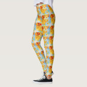 Waterverf daalt door bladeren leggings (Links)