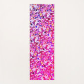 Waterverf daalt Paarse roze lederen patroon Yogamat (Voorkant)