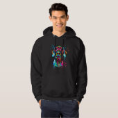 Waterverf Dachshund Hoodie (Voorkant volledig)
