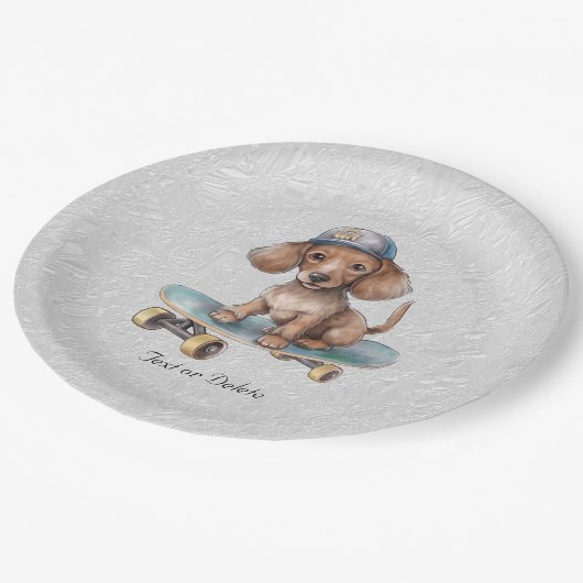 Waterverf Dachshund Papier Bord (Gekanteld)