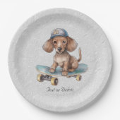 Waterverf Dachshund Papier Bord (Voorkant)