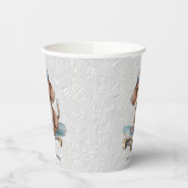 Waterverf Dachshund Papier Cups Papieren Bekers (Links)