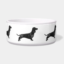 Waterverf-dachshund-silhouet