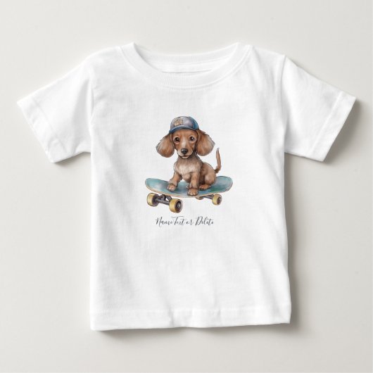 Waterverf Dackel T-shirt (Voorkant)