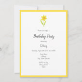 Waterverf Daffodil 2 en Patroon Kaart (Voorkant)