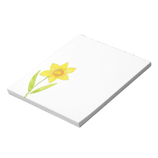 Waterverf Daffodil 2 Notitieblok (Linkerzijde)