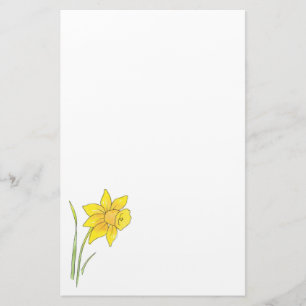 Waterverf Daffodil Briefpapier