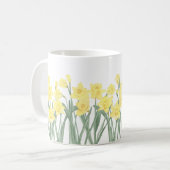 Waterverf Daffodil Ditzy Floral Koffiemok (Voorkant links)