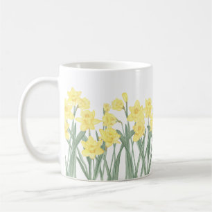 Waterverf Daffodil Ditzy Floral Koffiemok