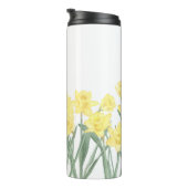Waterverf Daffodil Ditzy Floral Pattered Thermosbeker (Geroteerd rechts)