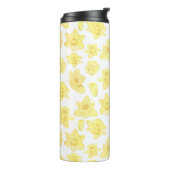 Waterverf Daffodil Ditzy Floral Pattered Thermosbeker (Gedraaid links)