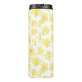 Waterverf Daffodil Ditzy Floral Pattered Thermosbeker (Achterkant)