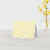 Waterverf Daffodil Ditzy Floral Patterned Kaart (Gele Bloem)