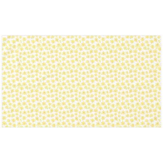 Waterverf Daffodil Ditzy Floral Tafelkleed (Voorkant (Horizontaal))