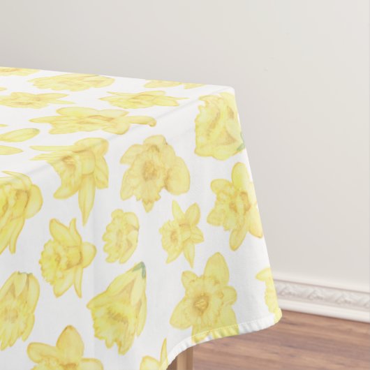 Waterverf Daffodil Ditzy Floral Tafelkleed (Voorbeeld)