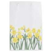 Waterverf Daffodil Floral Medium Cadeauzakje (Voorkant)