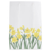 Waterverf Daffodil Floral Medium Cadeauzakje (Achterkant)