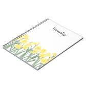 Waterverf Daffodil Floral Notitieboek (Linkerzijde)
