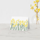 Waterverf Daffodil Kaart (Gele Bloem)